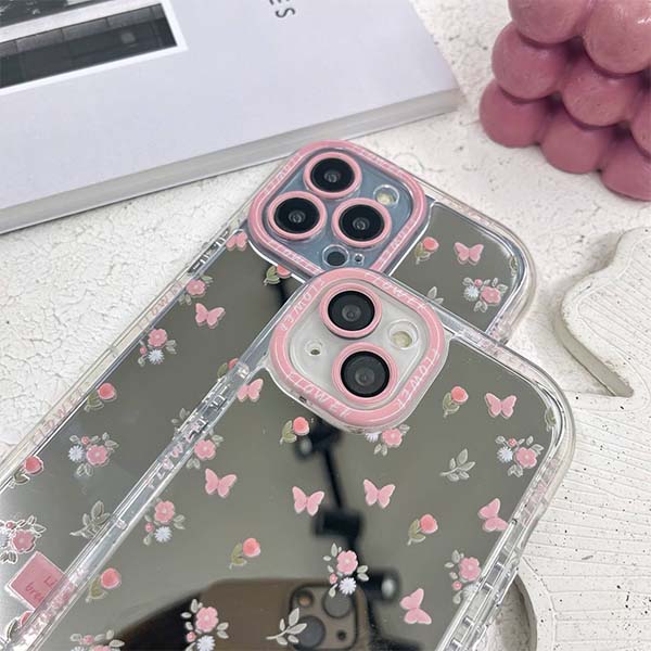 قاب ایفون گل و پروانه