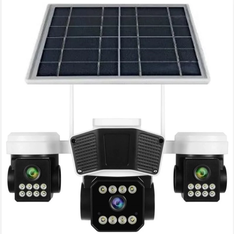 دوربین بی سیم خورشیدی سیمکارتی سه لنز O-KAM Pro مدل TL3 دوربین پهبادی