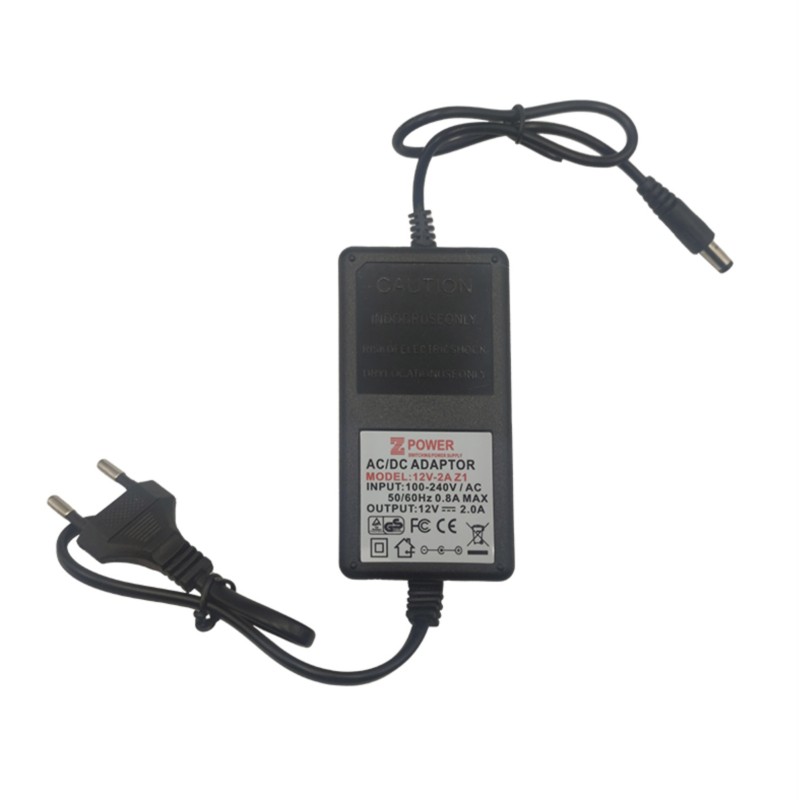 آداپتور 12 ولت 2 آمپر برند ZPower(تمام وارداتی درجه یک)