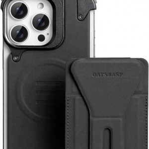 قاب ایفون چرم مشکی مگنتی