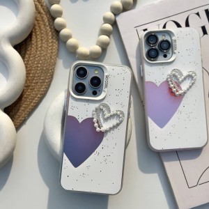 قاب ایفون قلب و مروارید