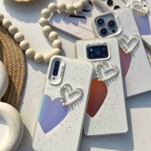 قاب ایفون قلب و مروارید