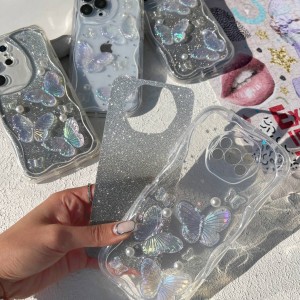 قاب ایفون پروانه هلوگرامی