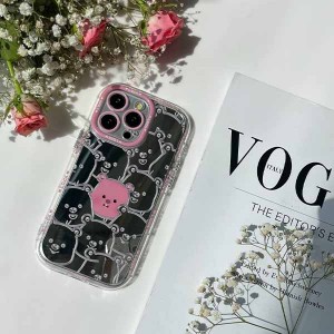 قاب ایفون  آیینه ای خرس