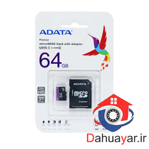 کارت حافظه  microSD ADATA مموری با ظرفیت 64 گیگابایت