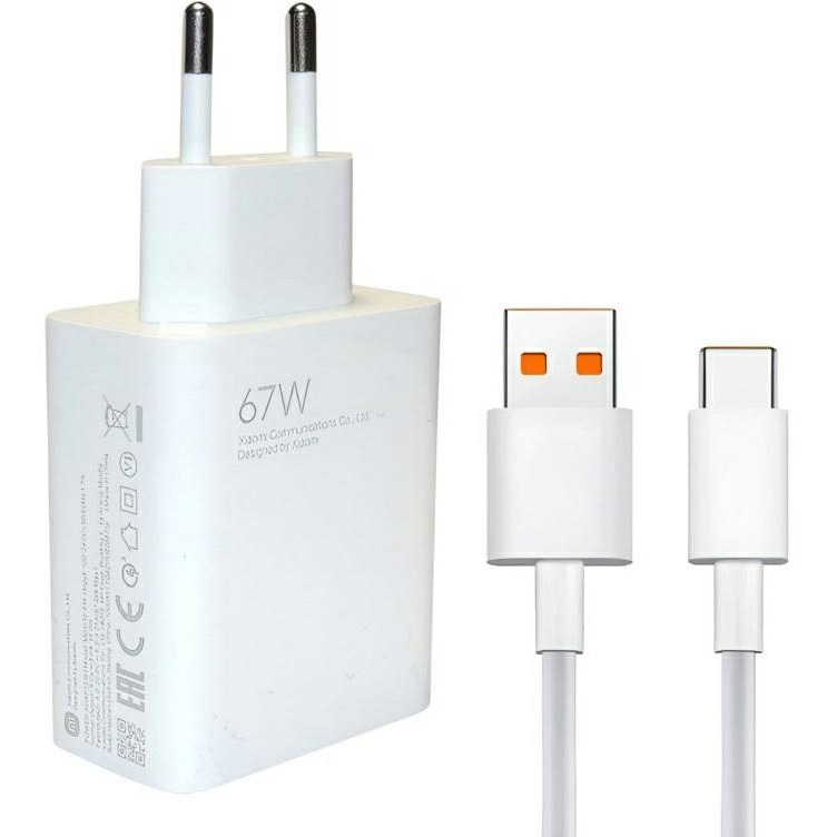 شارژر فست شیائومی مدل Mi MDY-12-ES توان 67 وات همراه کابل