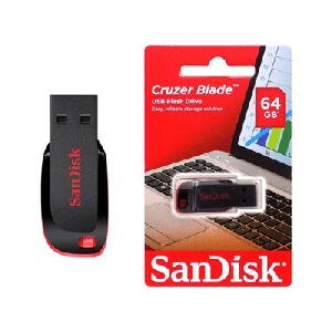 فلش مموری سن دیسک Cruzer Blade CZ50 USB2 ظرفیت 64 گیگابایت