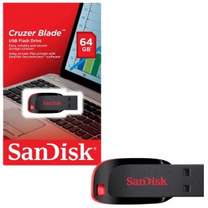 فلش مموری سن دیسک Cruzer Blade CZ50 USB2 ظرفیت 64 گیگابایت