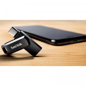 فلش مموری سن دیسک Ultra Dual Drive GO USB 3.1 ظرفیت 128 گیگابایت