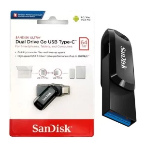 فلش مموری سن دیسک Ultra Dual Drive Go USB 3 Type-C ظرفیت 64 گیگابایت