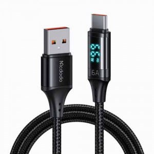 کابل Type C مک دودو مدل CA-1080 Digital HD Super Charge Data cable طول 1.2 متر توان 66 وات