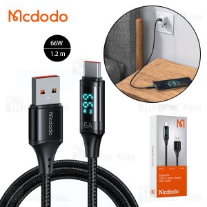 کابل شارژ مک دودو مدل CA-1080 طول ۱.۲ متر فست شارژ با نمایشگر دیجیتال