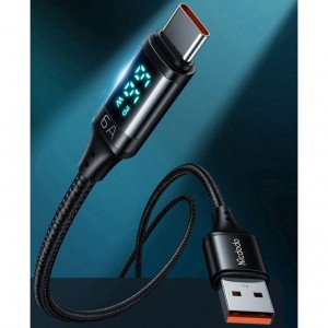 کابل شارژ مک دودو مدل CA-1080 طول ۱.۲ متر فست شارژ با نمایشگر دیجیتال