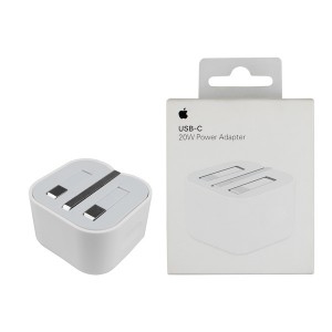 شارژر فست 20 وات اپل مدل B/A، دارای خروجی USB Type-C، امکان شارژ سریع موبایل و تبلت با شدت جریان 2.0 آمپر و بالاتر، قابلیت شارژ آیپد کپی