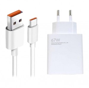 شارژر فست شیائومی مدل Mi MDY-12-ES توان 67 وات همراه کابل