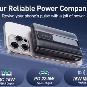 2025 Latest Magnetic Wireless Portable Charger Power Bank