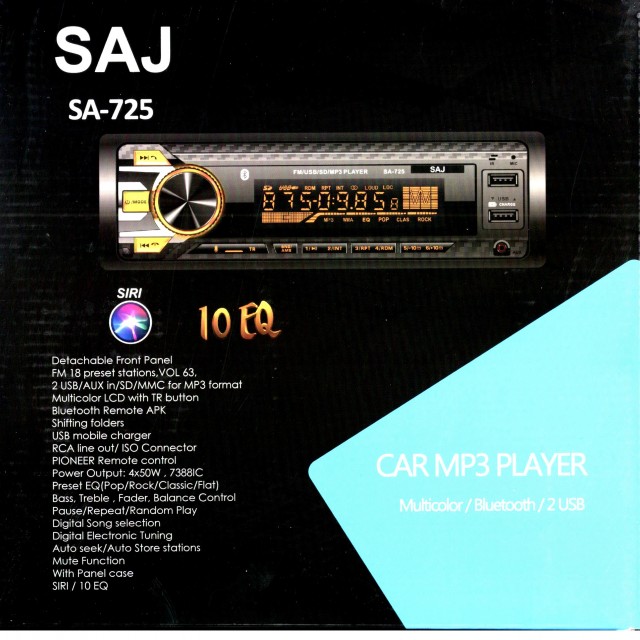 پخش کننده خودرو ساج مدل SA-725