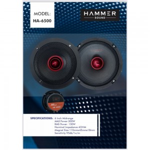 میدرنج 6″ HAMMER SOUND مدل HA-6500