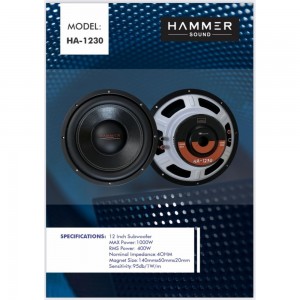 ساب ووفر 12اینچ هامرساند مدل HA-1230