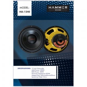 ساب ووفر 12اینچ هامرساند مدل HA-1240