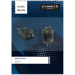 های لول تبدیل سیم بلندگو به RCA هامر ساند AH-202