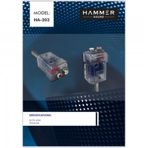 های لول تبدیل سیم بلندگو به RCA هامر ساند مدل AH-203