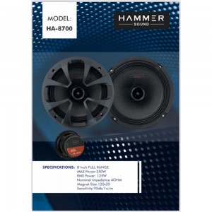 فول رنج 8″ HAMMER SOUND مدل HA-8700