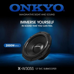 ساب ووفر خودرو اونکیو مدل Onkyo X-W305S