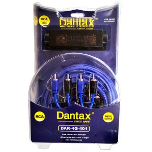 پک کامل کابل آر‌سی دنتکس (Dantax) مدل DAK-4G-401 | تضمین کیفیت صدای استودیویی در خودرو