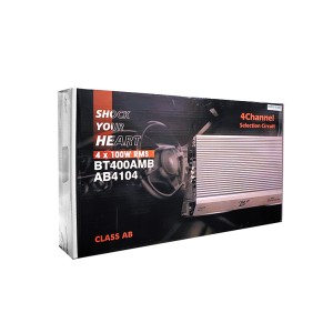 آمپلی فایر خودرو مدل AB‑4104 رم 100×4 وات | حداکثر توان و وضوح برای سیستم صوتی حرفه‌ای خودرو