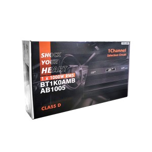آمپلی فایر خودرو مدل MONO AB‑1005 رم 100×1 وات | قدرت خالص برای ساب‌ووفر و صدای بم