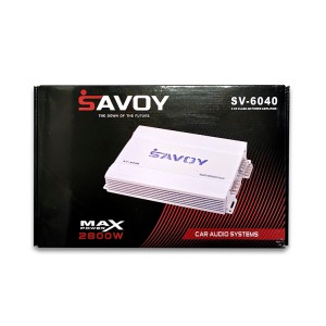 آمپلی فایر 4 کانال ساووی مدل SV-6040 | سری حرفه ای