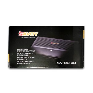 آمپلی فایر 4 کانال ساووی مدل SV-80.4D | سری حرفه ای