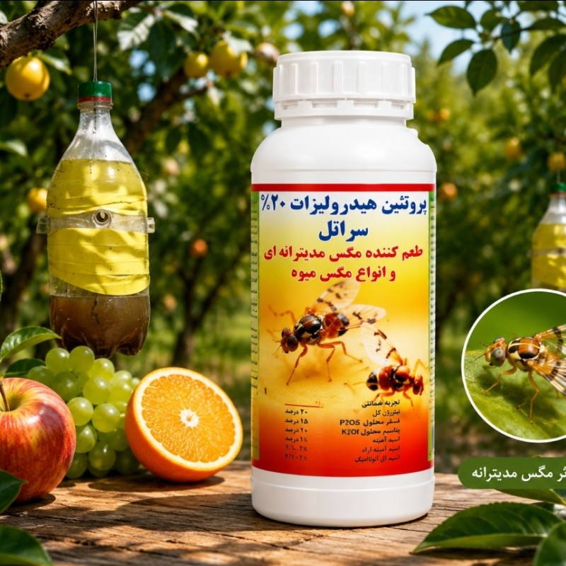پروتئین هیدرولیزات سراتل، جلب کننده مگس های میوه