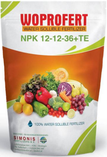 کود کامل ۳۶-۱۲-۱۲ NPK با ریز مغذی وپروفرت هلند 25 کیلویی