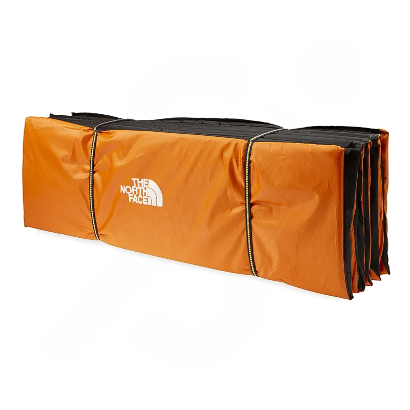 زیرانداز کیسه خواب کوهنوردی آکاردئونی طرح نورث فیس (North Face) نارنجی