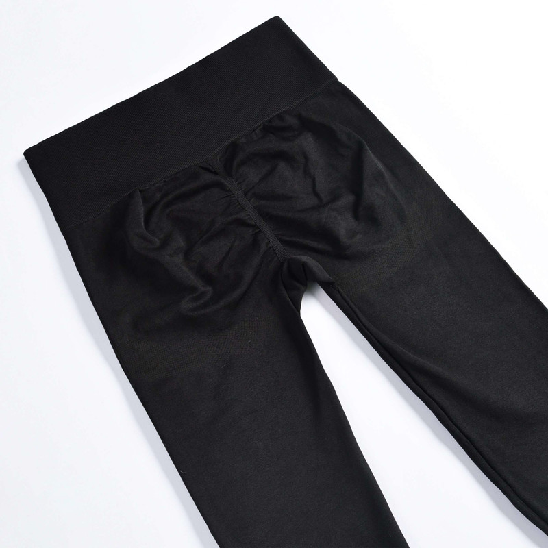 لگ سیملس پشت چین دار مشکی سایز XL.XXL (ایکس لارج.دو ایکس لارج)