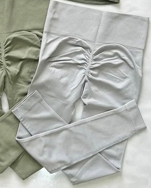 لگ سیملس پشت چین دار طوسی روشن سایز XL.XXL (ایکس لارج.دو ایکس لارج)