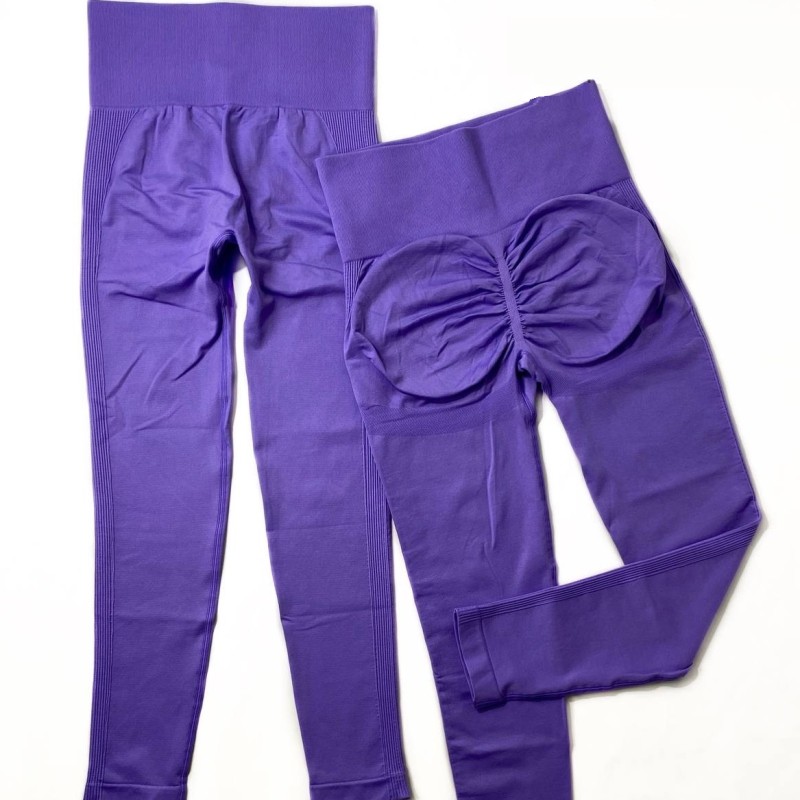 لگ سیملس پشت چین دار بنفش سایز XL.XXL (ایکس لارج.دو ایکس لارج)