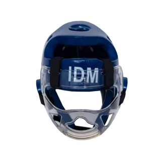 کلاه تکواندو IDM نقابدار آبی سایز L