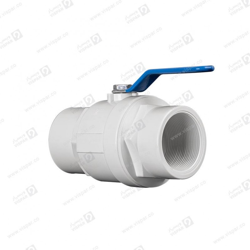 شیر توپی پرو وایت دسته فلزی با توپی بدون آبکاری سایز 1/2 1 ویسپار