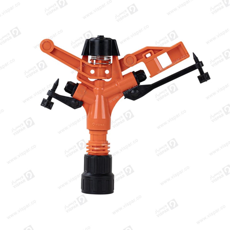 آبپاش پلیمری تمام دور سایز 3/4 ویسپار (نارنجی)