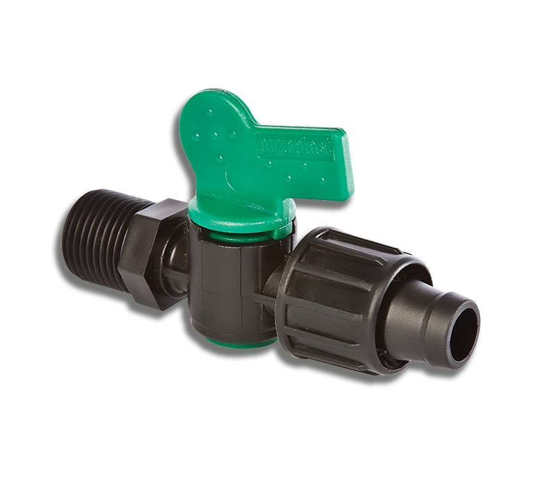 شیر 1/2 به تیپ مهره ای  سایز 16 (پویا پلاست)