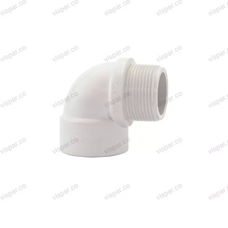 چپقی رزوه ای U-PVC سایز 1/2 اینچ (2) ویسپار