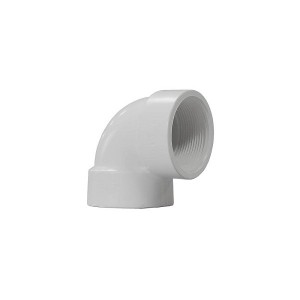 زانو ماده رزوه ای U-PVC سایز3 اینچ (8) ویسپار