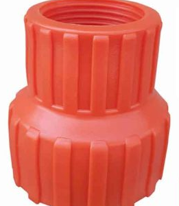 بوشن  پلی اتیلن 32*50 (1/2 1*1 اینچ )  تبدیل فنجانی پلیمری مقاوم نارنجی REKDA