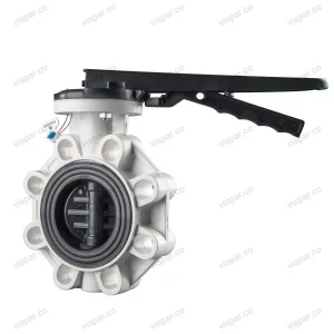 شیر پروانه ای پلیمری با دسته فلزی سایز 10 ویسپار