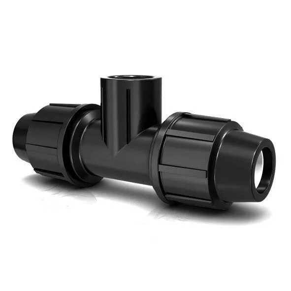 سه راه ماده پلی اتیلن 40*”1/4 1*40