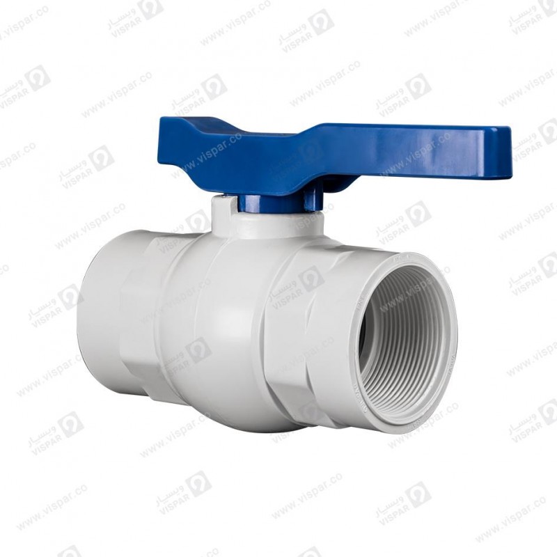 شیر توپی پرو وایت دسته پلیمری سایز 1/4 1 ویسپار