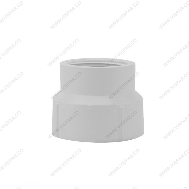 تبدیل گلدانی رزوه ای U-PVC سایز  1/2 1*2 اینچ (6*5) ویسپار